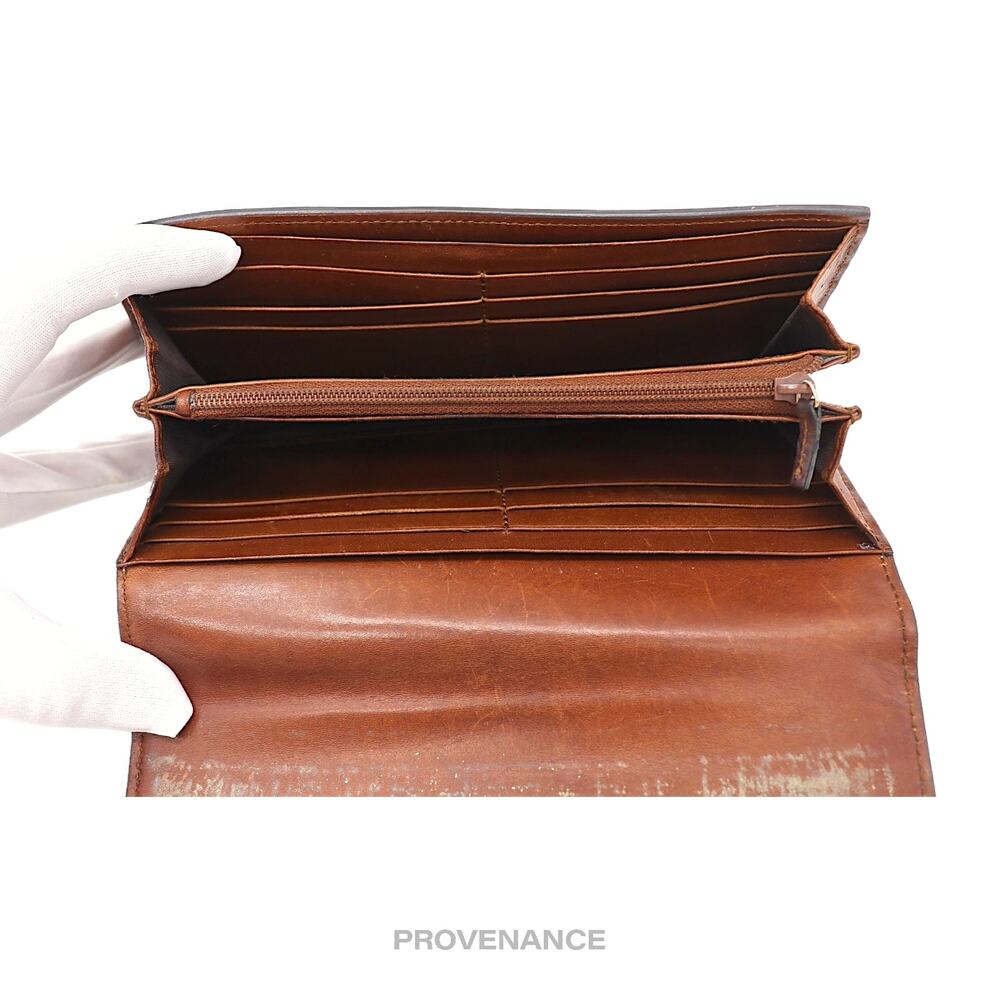 🔴 Gucci Snap Long Wallet - GG Supreme Brown - Picture 7 of 11
